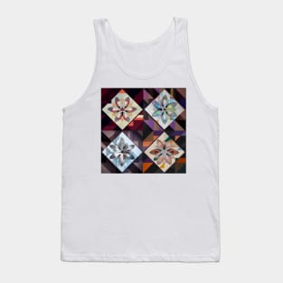 Geometric Floral Tank Top